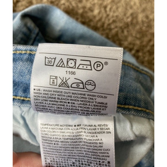 Old Navy Jeans Women's Size: 18 Low Rise Rockstar Super Skinny Light Blue Denim - Picture 11 of 14